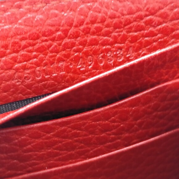 Gucci Long Wallet Red Leather #194259G12 - Picture 8 of 9